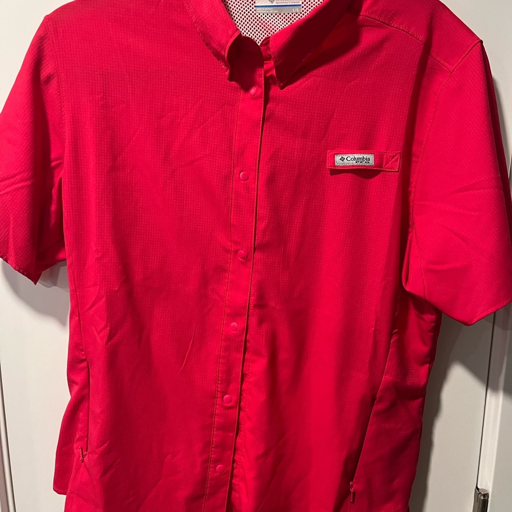 Women’s Columbia PFG Short Sleeved Shirt Large